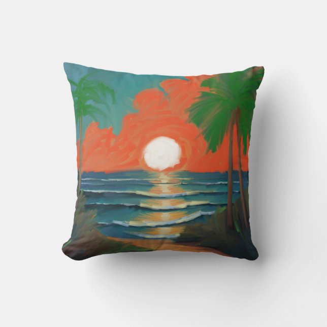 Coussin Sérénité de l'heure dorée (Recto)