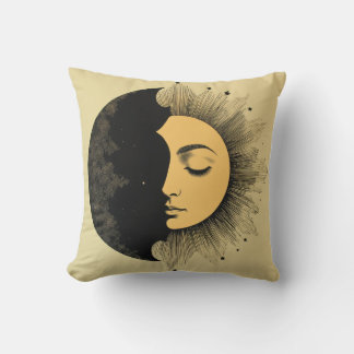 Coussin Sérénité du soleil et de la lune
