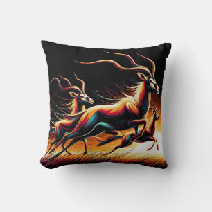 Coussin Sérénité en mouvement Inspiré par l'antilope