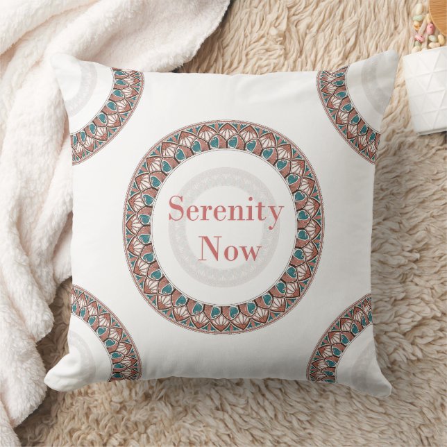 Coussin Serenity Now Soft Mandala (Couverture)
