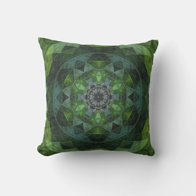 Coussin Série de forêts| Mandala 5 (Recto)