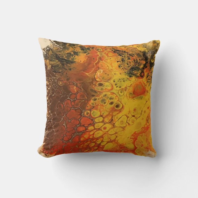 Coussin Série de rayonne fondue - Papillon - Verser acryli (Recto)