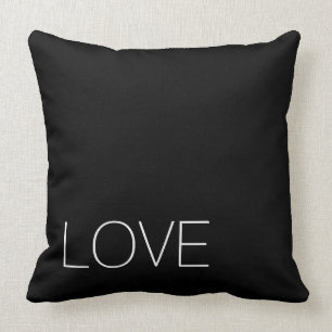 Coussin Série noire de noir d'Amour-Le