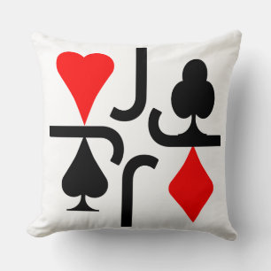 COUSSIN SERIE POKER CARTA J RED & BLACK SIMPLE
