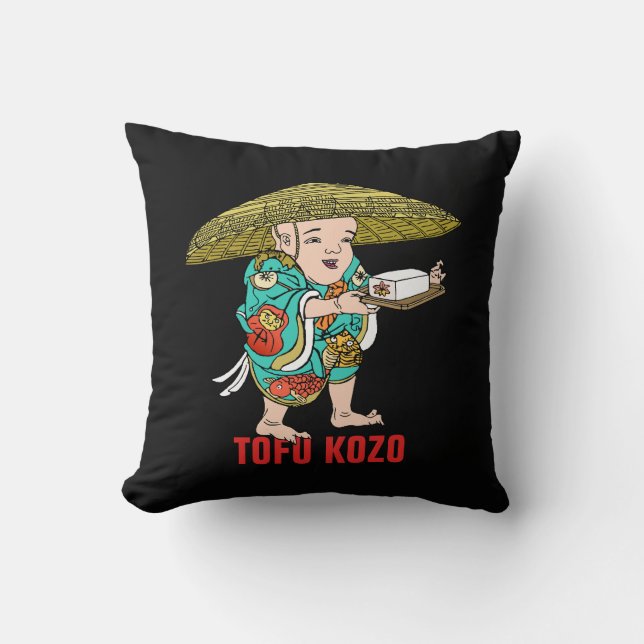 Coussin Série Yokai : Tofu Kozo (Recto)