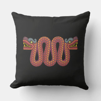 Coussin serpent à deux têtes aztèque