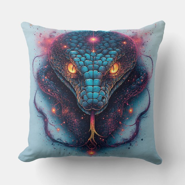 Coussin Serpent ardent à l'énergie dynamique (Recto)
