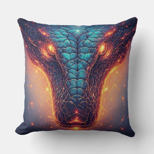 Coussin Serpent ardent à l'énergie dynamique (Recto)
