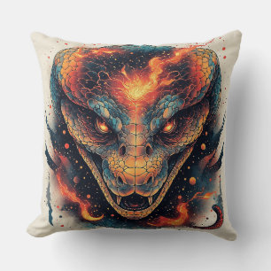 Coussin Serpent ardent à l'énergie dynamique