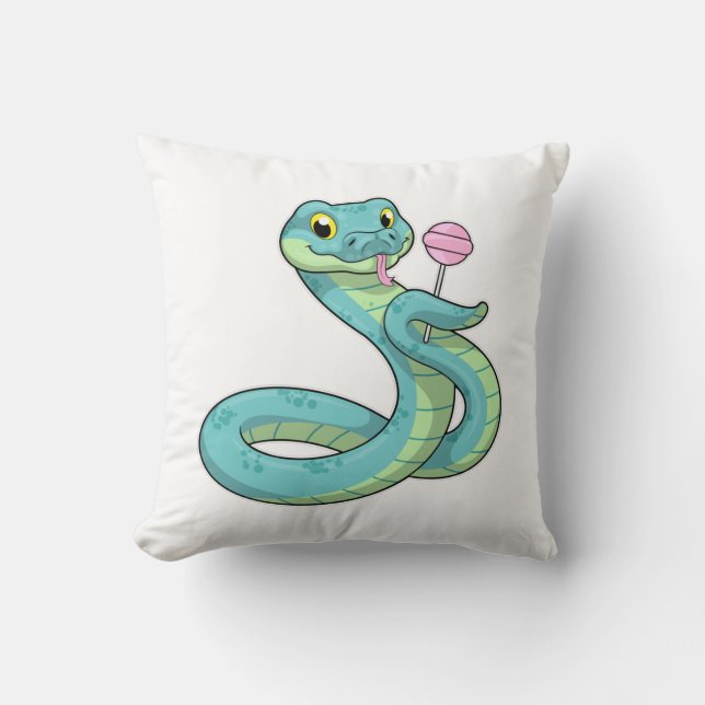 Coussin Serpent avec Lollipop (Recto)