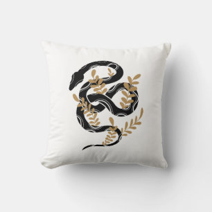 Coussin Serpent avec plante