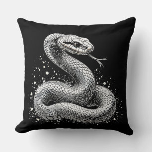Coussin Serpent d'argent