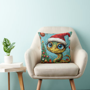 Coussin Serpent de Noël