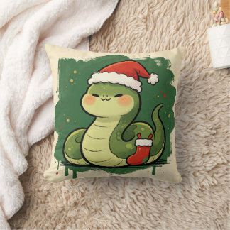 Coussin Serpent de Noël du zodiaque chinois