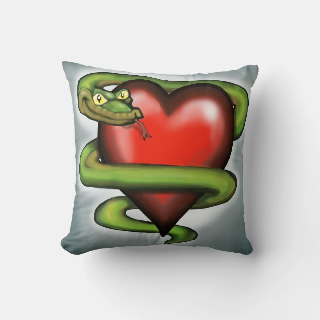 Coussin Serpent n Coeur (Recto)