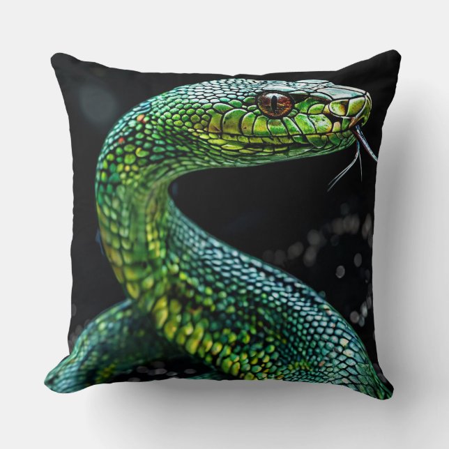 Coussin Serpent vert (Recto)