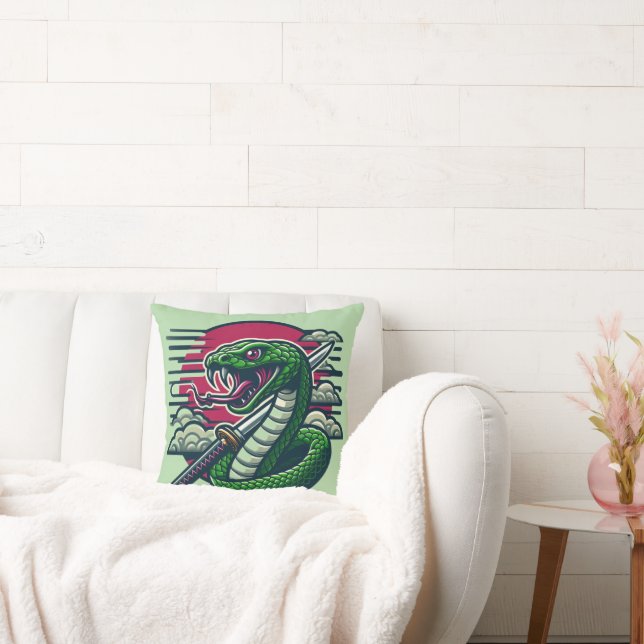 Coussin Serpent vert (Canapé)