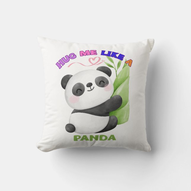 Coussin – Serre-moi comme un panda (Recto)