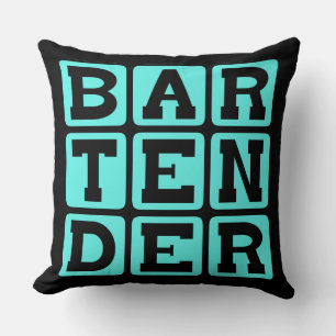 Coussin Serveur de bar, Distributeur de boissons