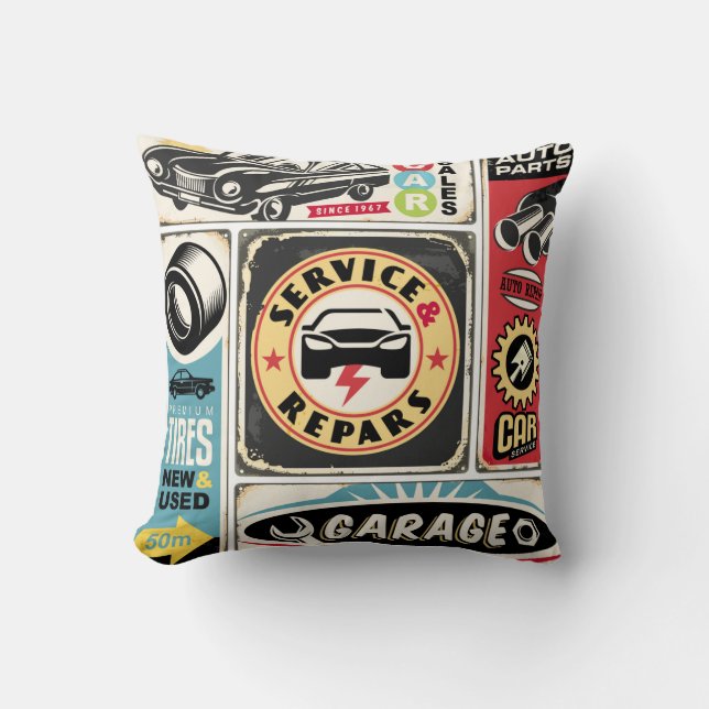 Coussin Service de voiture et réparation rétro panneaux de (Recto)