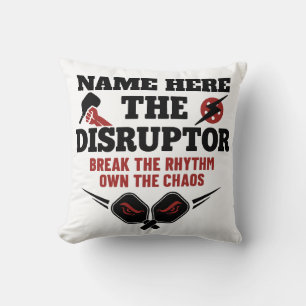 Coussin Serviette de pickleball personnalisée The Disrupto