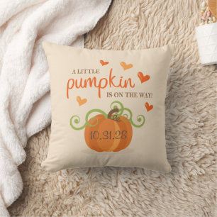 Coussin Serviettes pour Baby Shower Cute Little Pumpkin