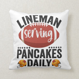 Coussin Serviteur de ligne servant des crêpes quotidiennem