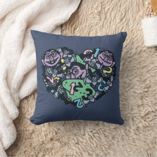 Coussin Sésame Sésame   Comte von Count Doodle Heart