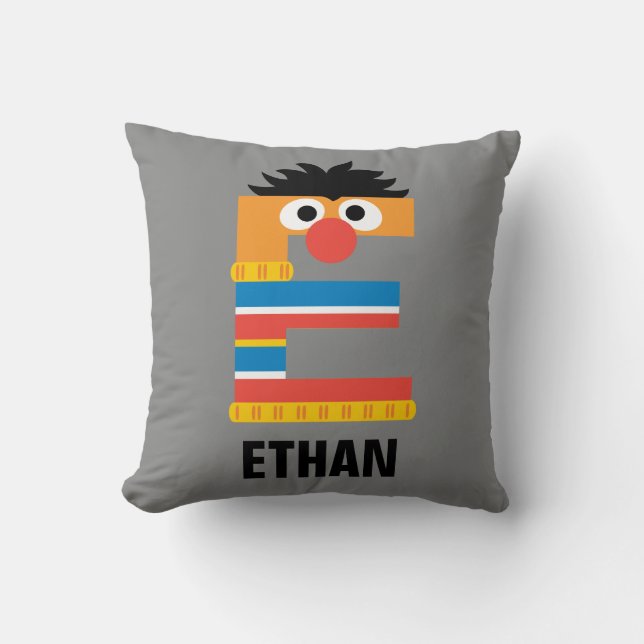Coussin Sesame Street | E est pour Ernie (Recto)