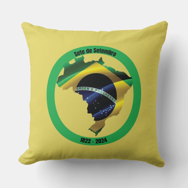 Coussin Sete de Setembro (fête de l'indépendance du Brésil (Recto)