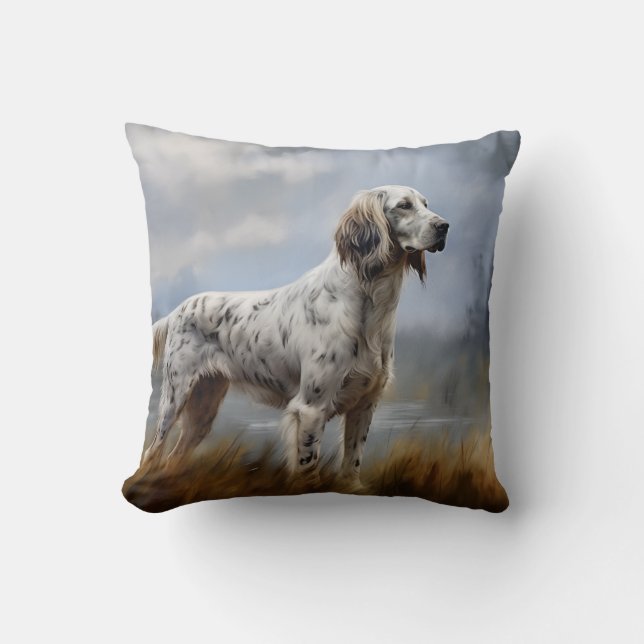 Coussin Setter anglais (Recto)