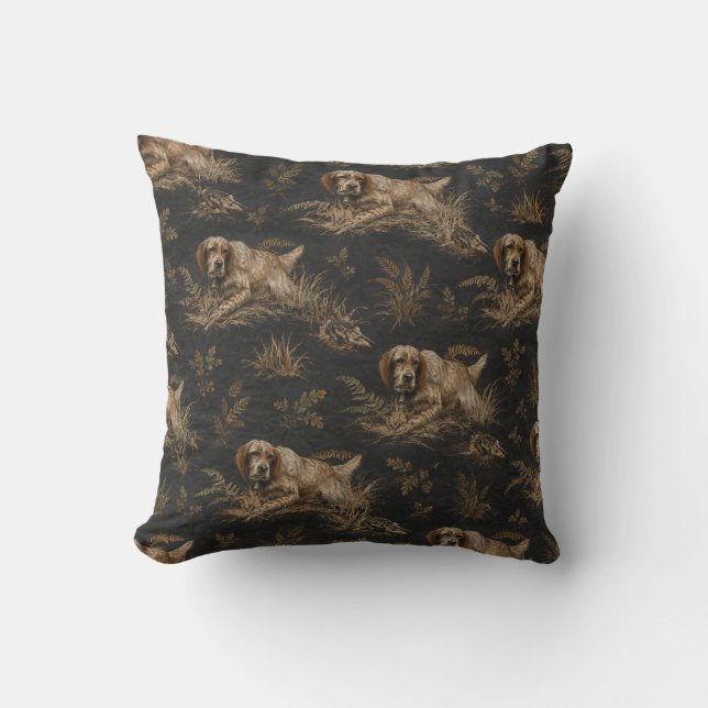 Coussin Setter anglais ,Art (Recto)