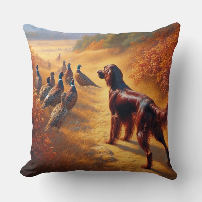 Coussin Setter irlandais      (Recto)