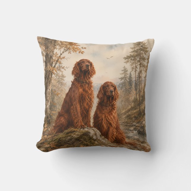 Coussin Setter irlandais   (Recto)