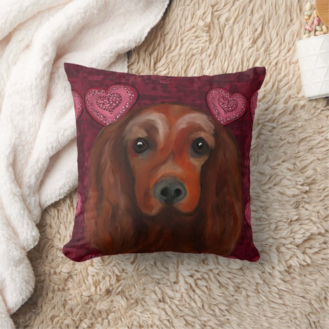 Coussin Setter rouge irlandais (Couverture)