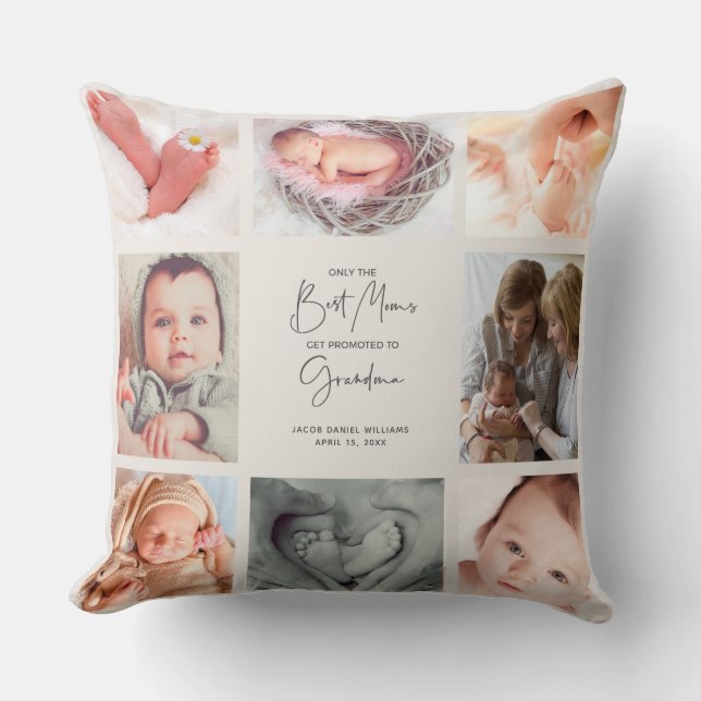 Coussin Seules les meilleures mamans sont promues à grand- (Recto)