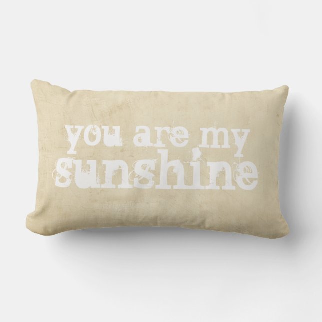 coussin shabby chic tu es ma citation de soleil (Recto)