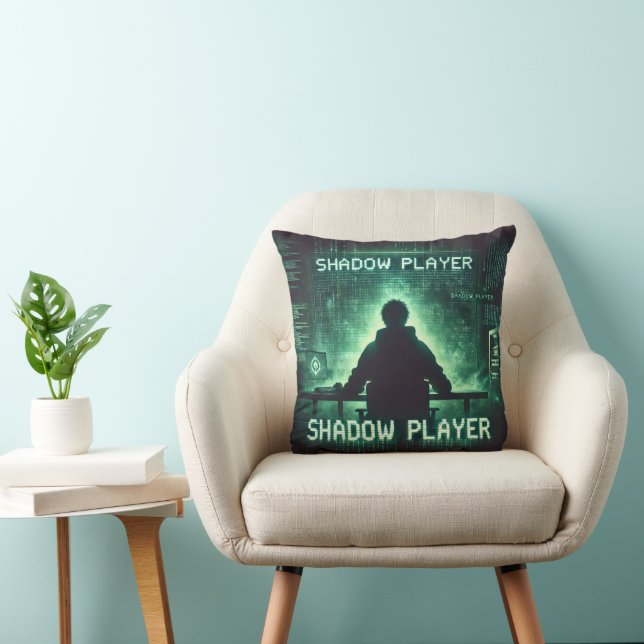 Coussin Shadow Player - Cyberpunk Gamer Art (Chaise)