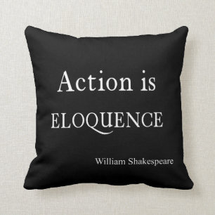 Coussin Shakespeare a personnalisé l'action de citation