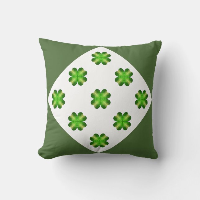 Coussin Shamrock de la Saint-Patrick (Recto)