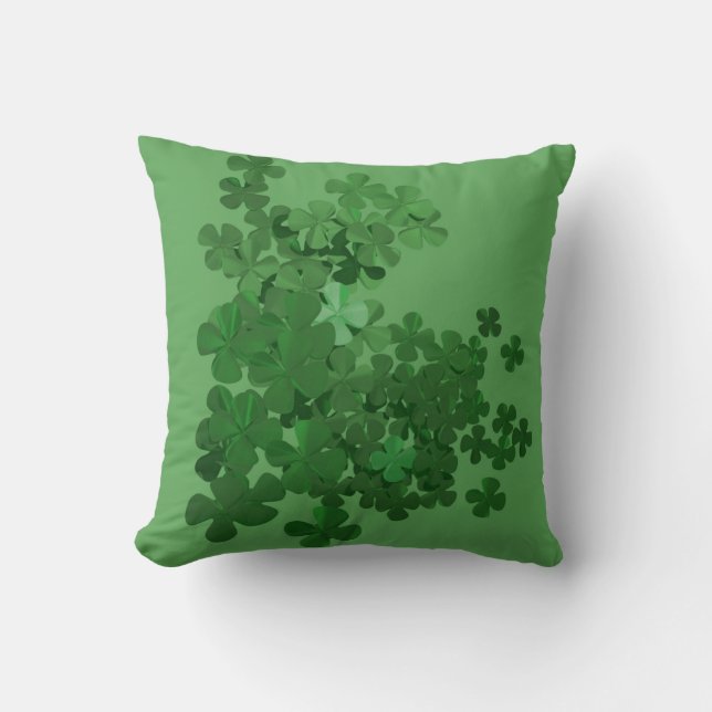 Coussin Shamrock de la Saint-Patrick (Recto)