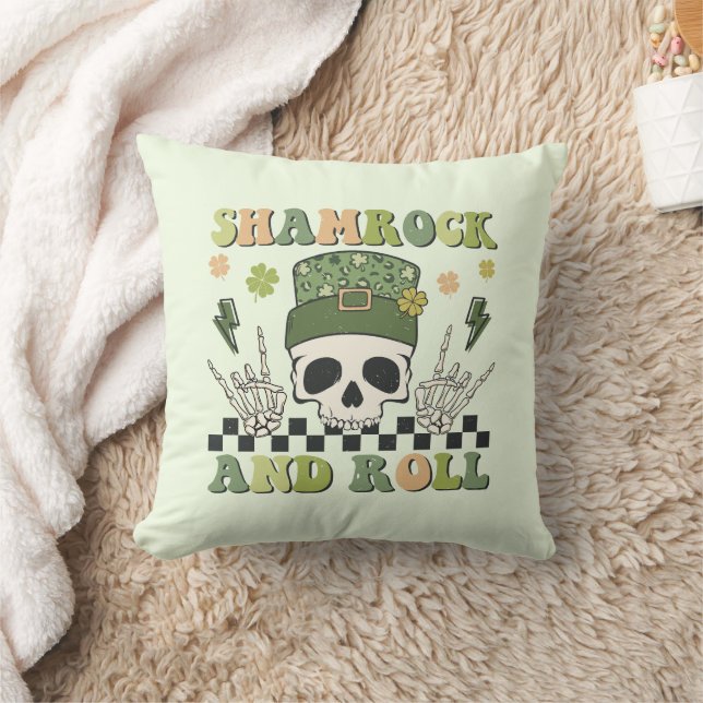 Coussin Shamrock et rouleau - Clover de squelette (Couverture)