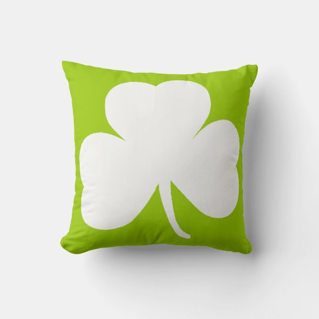 Coussin Shamrock irlandais (Recto)