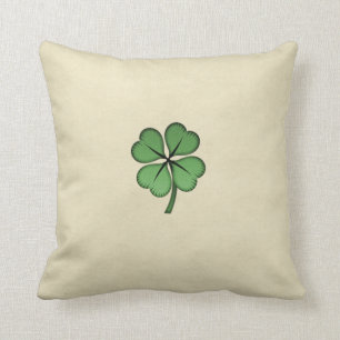 Coussin Shamrock irlandais chic