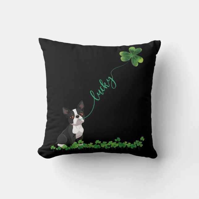 Coussin Shamrock St Patrick (Recto)