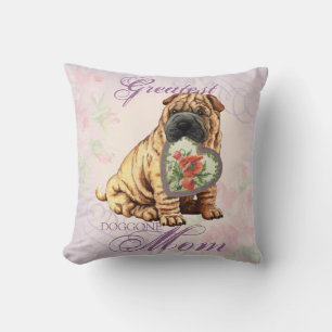 Coussin Shar Pei Heart Mom