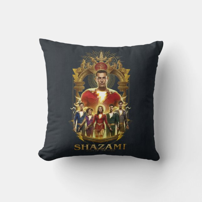 Coussin SHAZAM ! Furie des dieux | Cadre SHAZAMily (Recto)