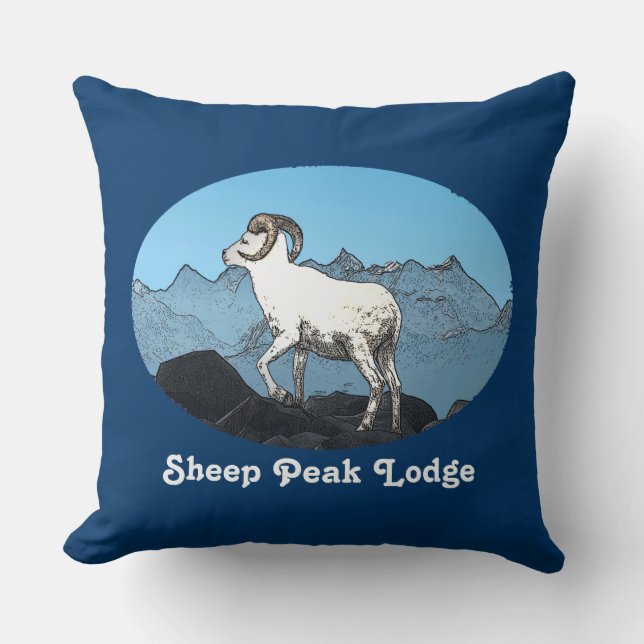 Coussin Sheep Peak Lodge (Recto)