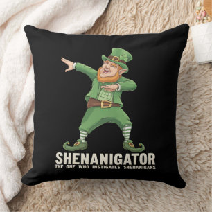 Coussin Shenanigator Dabbing Leprechaun St Patrick's Day