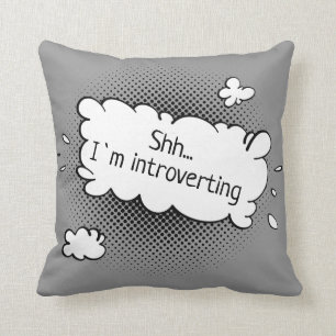 Coussin Shh...I'introduction du texte personnalisé